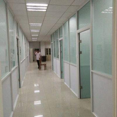 【燦宇】學校實驗室鋁塑板磨砂玻璃隔斷